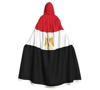 WZYCWB Egyptian flag Halloween decoration cape, adult large size hooded cape, unisex carnival cape for masquerade, role play