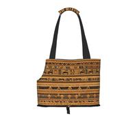 WZYCWB Egyptian frescoes Lightweight travel bag for cats & breathable small dog shoulder bag for easy portability