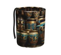 WZYCWB Egyptian Magic Jar Hanging car Trash can, Suitable for SUV, Truck and car, as a Foldable car Storage Box Accessories, Practical and Convenient, Practical Accessories