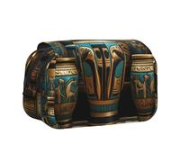 WZYCWB Egyptian Magic Jar Patterned Portable Pencil Case ideal for organizing pens in the office or storing makeup brushes