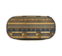 WZYCWB Egyptian Pharaonic Frescoes Large Capacity Pencil Bag - Multifunctional Storage Box, Portable and Durable Pencil Bag for Office and School Supplies