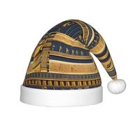 WZYCWB Egyptian Pharaonic Frescoes Print Christmas Party Hat, Children's Class Activity Gift, Christmas Holiday Decoration Prop