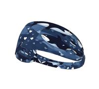 WZYCWB Elastic Exercise Headband, Outdoor Sports Elastic Headband, Fitness, Yoga, Running, Cycling Blue Killer Whale Pattern