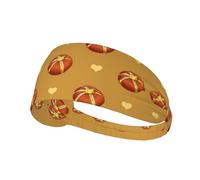 WZYCWB Elastic Exercise Headband, Outdoor Sports Elastic Headband, Fitness, Yoga, Running, Cycling Buttered Bread Pattern