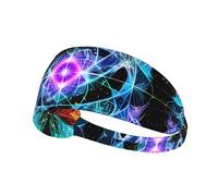 WZYCWB Elastic Exercise Headband, Outdoor Sports Elastic Headband, Fitness, Yoga, Running, Cycling Eight Dimensional Space Pattern