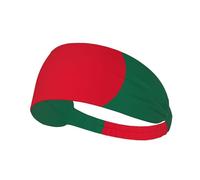 WZYCWB Elastic Exercise Headband, Outdoor Sports Elastic Headband, Fitness, Yoga, Running, Cycling Flag of Bangladesh Pattern
