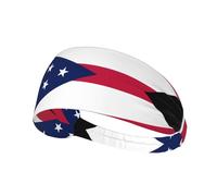 WZYCWB Elastic Exercise Headband, Outdoor Sports Elastic Headband, Fitness, Yoga, Running, Cycling Ohio State Flag Pattern