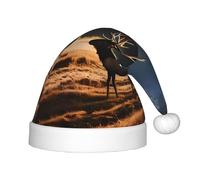 WZYCWB Elk in the meadow Patterns Kids' Christmas Party Hats, Soft and Comfortable, Gentle on Skin, Kindergarten Class Party Gifts