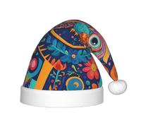 WZYCWB Embroidered Owl Patterned Christmas Hats for Kids, Cute Pointed Hats, Christmas Party Decorations and Gifts for Family Gatherings