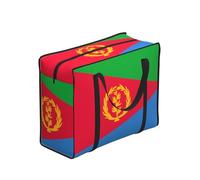 WZYCWB Eritrean Flag Portable Shopping Storage Tote Bag, Unisex, One Size, Polyester, Zippered, 53 x 40 x 23 cm, Foldable Lightweight Large Capacity