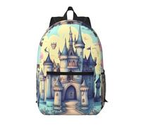 WZYCWB Fairytale Castle Printed backpack with pockets - suitable for work, business trips, travel, sports