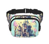WZYCWB Fairytale Castle Sports Waist Bag, Trendy and Fashionable Crossbody Bag, Lightweight Travel Small Bag