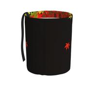 WZYCWB Falling Maple Leaves Portable car Trash can, Practical car Storage Bucket, Practical, Convenient and Foldable, a Must-Have for Cars.
