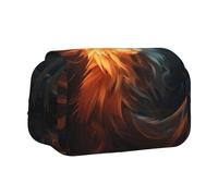 WZYCWB Fantastic Cat Patterned Portable Pencil Case ideal for organizing pens in the office or storing makeup brushes