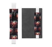WZYCWB Fantasy Flower Butterfly Diary pencil pouches, PVC pen holders and pen holders with elastic bands, and bookmarks are the best gift choices., White, One Size