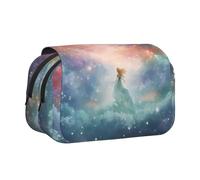 WZYCWB Fantasy Paradise Space Printing Portable Pencil Case ideal for organizing pens in the office or storing makeup brushes