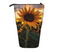 WZYCWB Farm Sunflower Printed Retractable Pen Holder for Dorm or Office use.