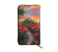 WZYCWB Fashion Leather Wallet A Beautiful Castle Printed Clutch (7.5x4.1 inches), Casual Coin Wallet