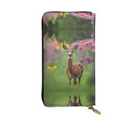 WZYCWB Fashion Leather Wallet A Beautiful Deer Printed Clutch (7.5x4.1 inches), Casual Coin Wallet