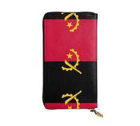 WZYCWB Fashion Leather Wallet Angola Flag Printed Clutch (7.5x4.1 inches), Casual Coin Wallet