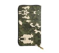 WZYCWB Fashion Leather Wallet Army Camouflage Printed Clutch (7.5x4.1 inches), Casual Coin Wallet