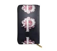 WZYCWB Fashion Leather Wallet Pink Letter p Printed Clutch (7.5x4.1 inches), Casual Coin Wallet