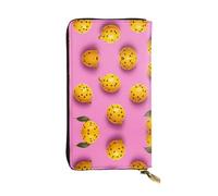 WZYCWB Fashion Leather Wallet Spotted Passion Fruit Printed Clutch (7.5x4.1 inches), Casual Coin Wallet