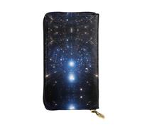 WZYCWB Fashion Leather Wallet Starry Sky Printed Clutch (7.5x4.1 inches), Casual Coin Wallet