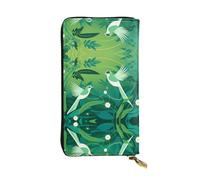 WZYCWB Fashion Leather Wallet Strange Bird Printed Clutch (7.5x4.1 inches), Casual Coin Wallet