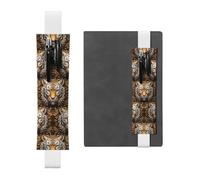 WZYCWB ferocious-looking tiger head Leather pen holder bookmarks, adjustable diary bookmarks, perfect as back-to-school or Christmas gifts,