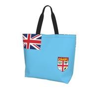 WZYCWB Fiji Flag Printed Tote Bag - Shoulder Bag - Suitable for Travel, Yoga, Beach, Commute, Shopping - Gift for Men and Women