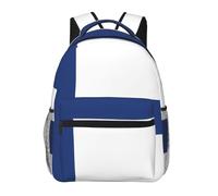 WZYCWB Finnish flag Casual Backpack, 11.4x15.7x7.8 Inch, Laptop Backpack for Travel Hiking Business Camping Gym