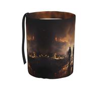 WZYCWB Firefighters Fighting Fires Hanging car Trash can is Suitable for Many Types of Cars. It is Practical and Convenient, and is Simply The Perfect Partner for Driving.