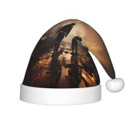 WZYCWB Firefighters fighting fires Patterned Christmas Party Hat, Children's Class Activity Gift, Christmas Holiday Decoration Prop