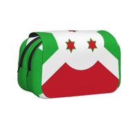 WZYCWB Flag of Burundi Patterned Portable Pencil Case ideal for organizing pens in the office or storing makeup brushes