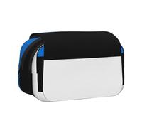 WZYCWB Flag of Estonia Patterned Portable Pencil Case ideal for organizing pens in the office or storing makeup brushes