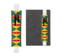 WZYCWB Flag of Grenada Leather pen holder bookmarks, adjustable diary bookmarks, perfect as back-to-school or Christmas gifts,