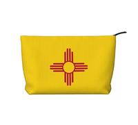 WZYCWB Flag of New Mexico Patterned Toiletry Storage Bag, Essential for organizing Cosmetics and Skincare Products.