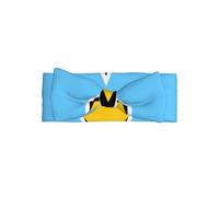 WZYCWB Flag of Saint Lucia Bow Headband Children Elastic Bow Hair Accessories 0-6 Months Hair Bows for Newborns Infants Toddlers