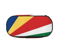 WZYCWB Flag of Seychelles Large Capacity Pencil Bag - Multifunctional Storage Box, Portable and Durable Pencil Bag for Office and School Supplies