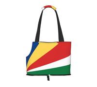 WZYCWB Flag of Seychelles Printed Pet Shoulder Bag - Lightweight, Breathable Travel Small Pet Shoulder Bag