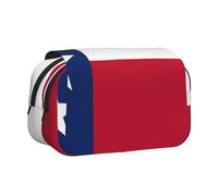 WZYCWB Flag of Texas Patterned Portable Pencil Case ideal for organizing pens in the office or storing makeup brushes