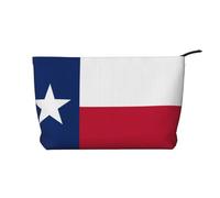 WZYCWB Flag of Texas Patterned Toiletry Storage Bag, Essential for organizing Cosmetics and Skincare Products.