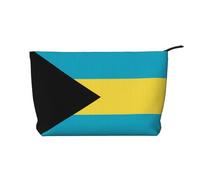 WZYCWB Flag of The Bahamas Patterned Toiletry Storage Bag, Essential for organizing Cosmetics and Skincare Products.