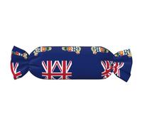 WZYCWB Flag of The Cayman Islands Patterned Cylindrical Pillows are Perfect for Long-haul Flights, naps at The Office, and Relaxation at Home.