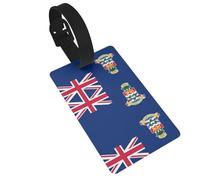 WZYCWB Flag of The Cayman Islands Printed Luggage Tags - Waterproof and Durable Travel Tags