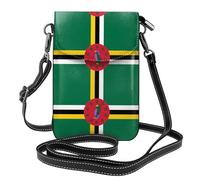 WZYCWB Flag of the Commonwealth of Dominica Lightweight leather crossbody phone bag, women's shoulder bag cell phone wallet, travel bag with credit card slots,