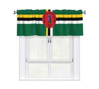 WZYCWB Flag of the Commonwealth of Dominica Printed blackout curtains 54x18 inches for bedrooms and living rooms