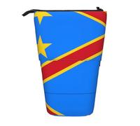 WZYCWB Flag of The Congo Printed Retractable Pen Holder Suitable for use as a Simple Cosmetic Bag, Wallet, etc.