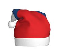 WZYCWB Flag of the Czech Republic Adult New Year Santa Hat, Unisex Decorative Hat, Christmas New Year Party, 15.7 Inch High Plush Santa Hat